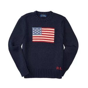 Polo Ralph Lauren Crewneck American Flag Sweater